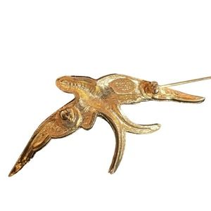 Nolan Miller vintage Swarovski Crystals bird pin brooch